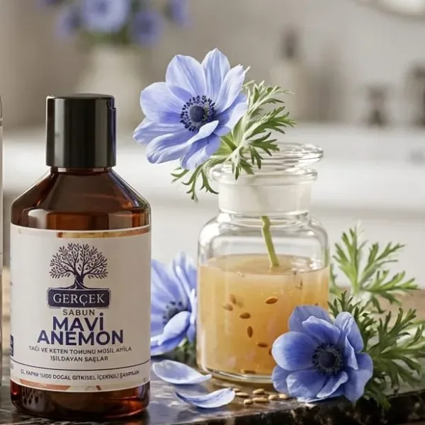 Mavi Anemon Saç Sabunu